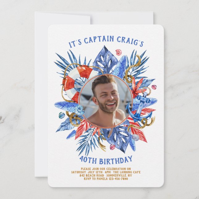 Convite de Fotografia Náutica (Frente)