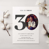 Convite de Fotografia para aniversário de 30 anos 