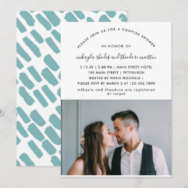 Convite de Fotografia para Chás de Script Moderno