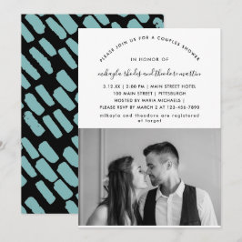 Convite de Fotografia para Chás de Script Moderno