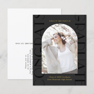 Convite de Fotografia para Festa de formatura Negr