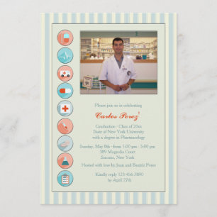 Convite de Fotografia para Graduação de Estoque Mé