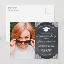 Convite de Fotografia para Graduação de Lace Branc