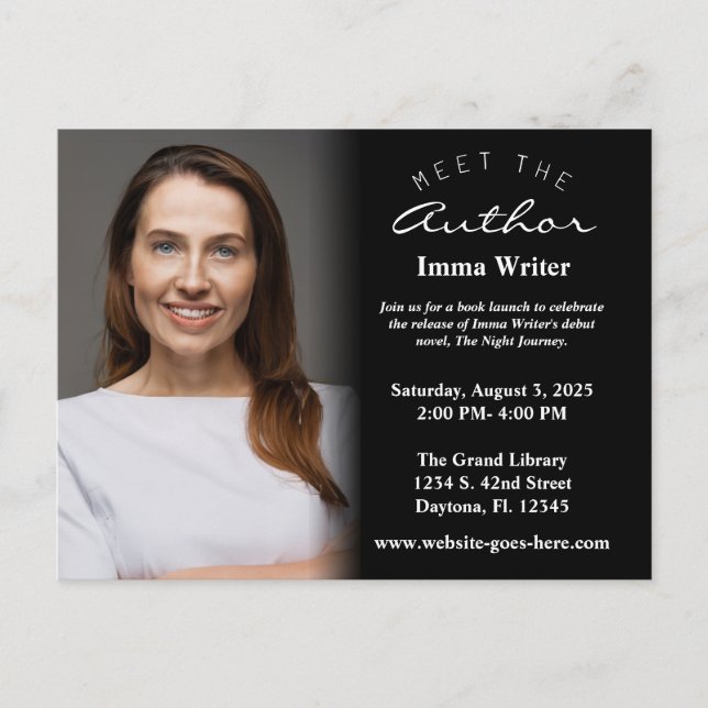 Convite de Fotografia para Lançamento de Livro Bra (Frente)