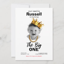 Convite de Fotografia para Um primeiro aniversario