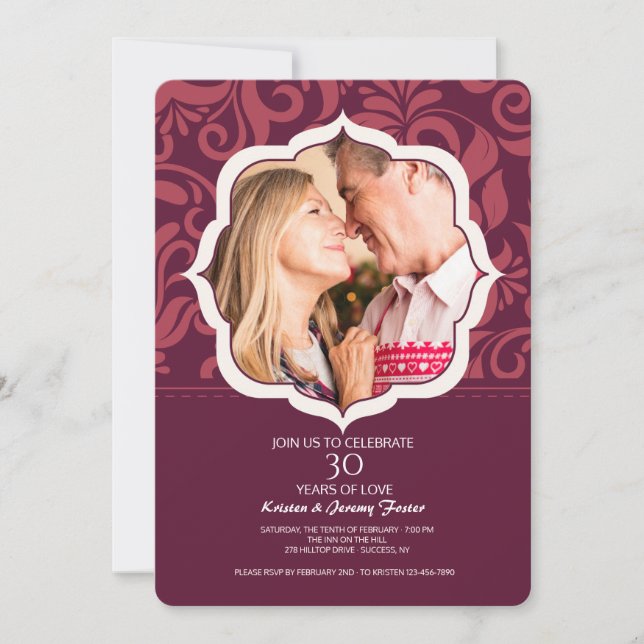 Convite de Fotos de Amor Eterno (Frente)