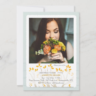 Convite de Fotos de Ramificação de outono