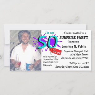 Convite de fotos para Festa de aniversário 50ª sur
