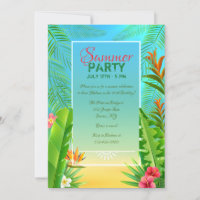 Convite de Frame Tropical