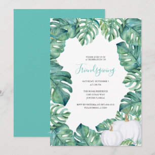 Convite de Friendsgiving para Brócolis Tropical co