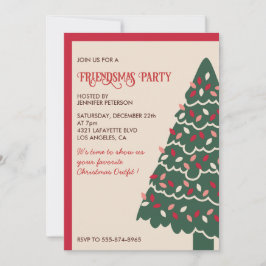 Convite de Friendsmas Árvore de Natal Gigante Clás
