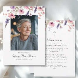 Convite de Funeral com Foto "Celebração da Vida" d