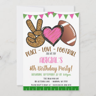 Convite de Futebol de Menina