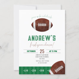 Convite De Futebol No Primeiro Ano