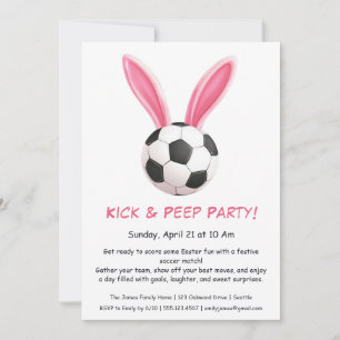 Convite de Futebol & Páscoa – Festa Kick & Peep