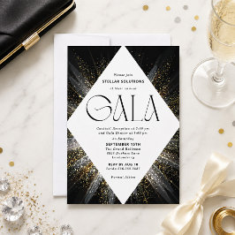 Convite de Gala Black Tie Brilho