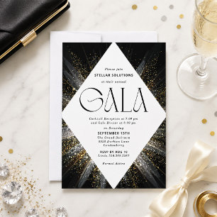 Convite de Gala Black Tie Brilho