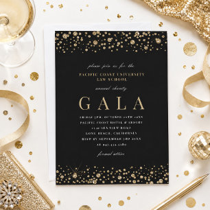 Convite de Gala Elegante Brilho de Diamante