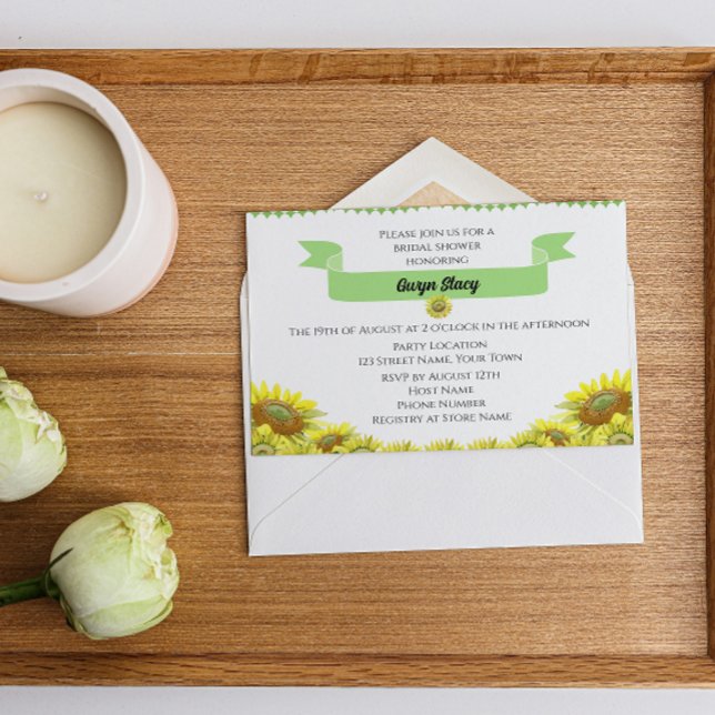 Convite de Girassol Bonito (Criador carregado)