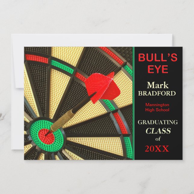 CONVITE DE GRADUAÇÃO - DART BD, INSERIR NOME/ANO (Frente)