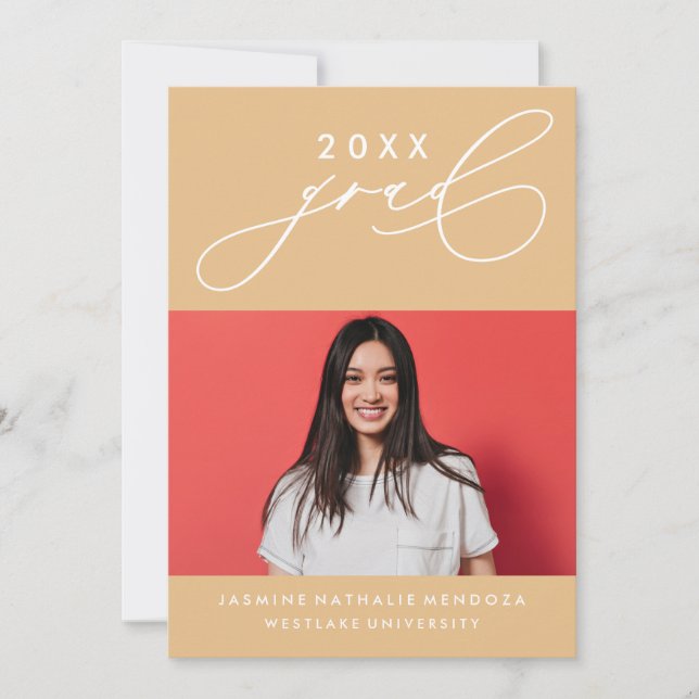 CONVITE DE GRADUAÇÃO DE CALIBRAFIA BRANCA (Frente)