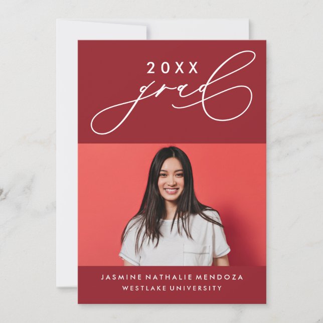 CONVITE DE GRADUAÇÃO DE CALIBRAFIA BRANCA (Frente)