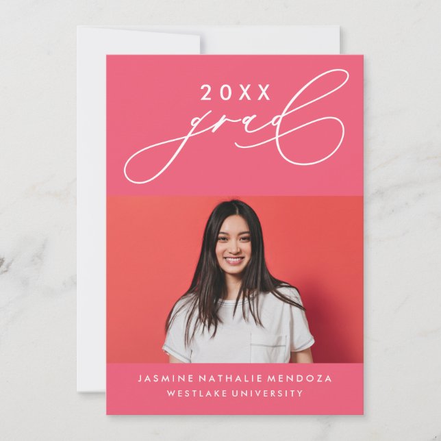 CONVITE DE GRADUAÇÃO DE CALIBRAFIA BRANCA (Frente)