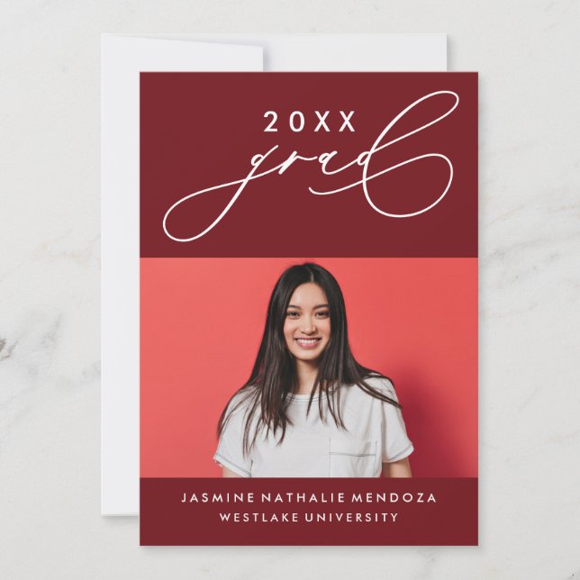 CONVITE DE GRADUAÇÃO DE CALIBRAFIA BRANCA (Frente)