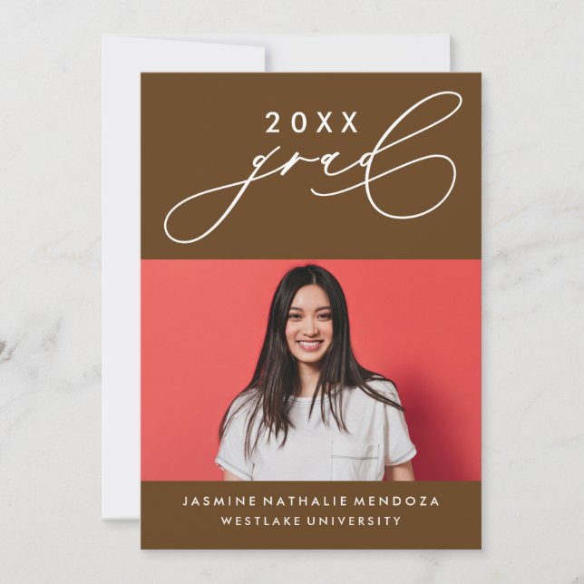 CONVITE DE GRADUAÇÃO DE CALIBRAFIA BRANCA (Frente)