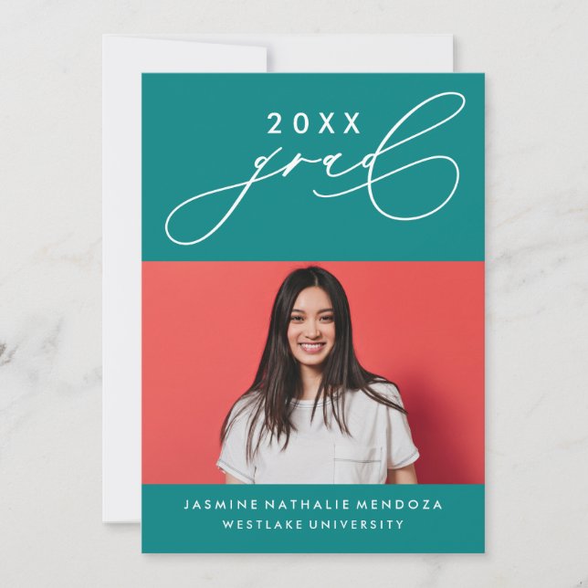 CONVITE DE GRADUAÇÃO DE CALIBRAFIA BRANCA (Frente)