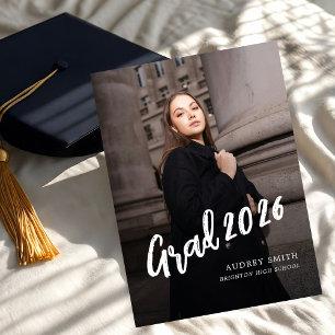 Convite de Graduação de Foto de Gradução com Moder