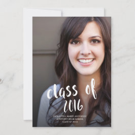 Convite De Graduação De Fotos Com Letra Mão