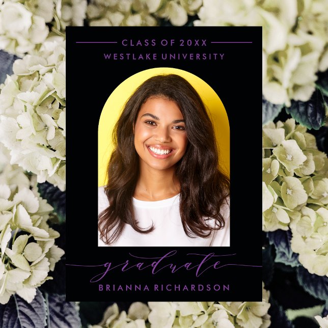 CONVITE DE GRADUAÇÃO DE SCRIPT MODERNO SIMPLES (Criador carregado)