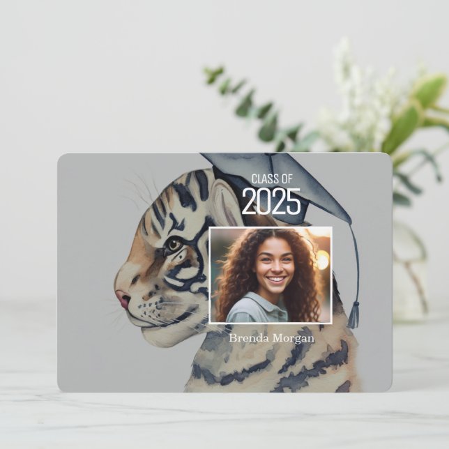 Convite de Graduação Exclusivo com Foto (Em pé/Frente)