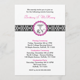 Convite de graduação RN / festa de formatura de pi