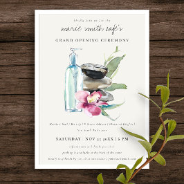 Convite de grande abertura do Spa Salon da Orquíde