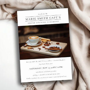 Convite de grande abertura para empresas de fotos 