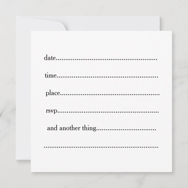 Convite de Gravação (Verso)