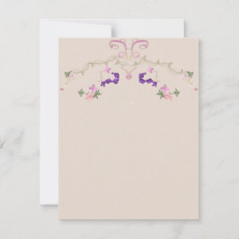 Convite de grinalda floral formal