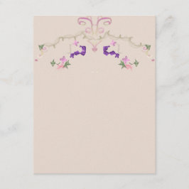 Convite de grinalda floral formal