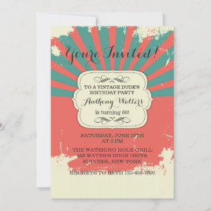 Convite de Grunge Vintage