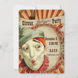 Convite de Grupo de Tema de Circo Antiquado