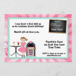 Convite de Grupo de Tema do 50