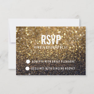 Convite de Grupo RSVP Dourado Lit Nite Fab