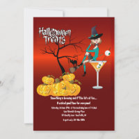 Convite de Guloseimas de Halloween