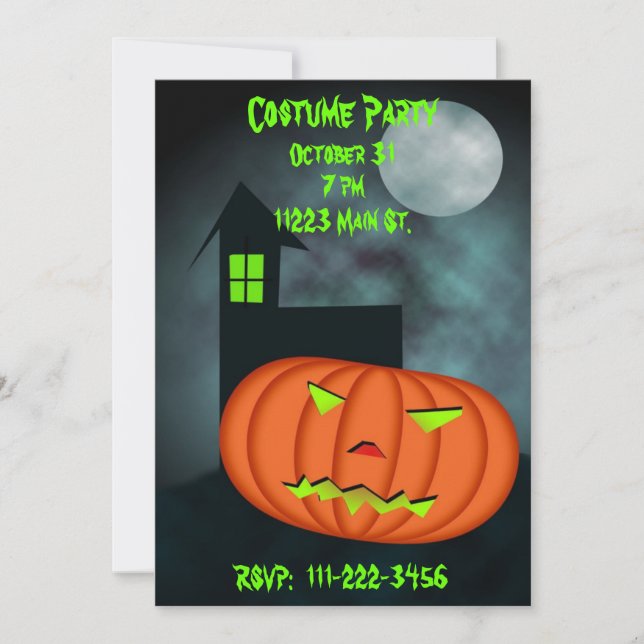 Convite de Halloween (Frente)