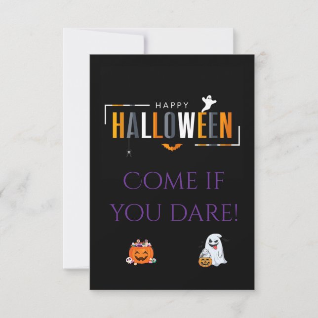 convite de halloween (Frente)