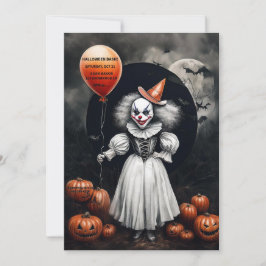 Convite de Halloween assustador