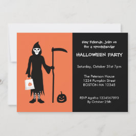 Convite de Halloween da Morte