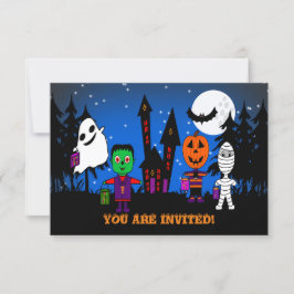 Convite de Halloween "Doce ou Travessura"